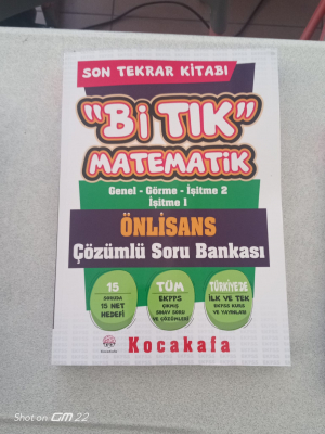 Önlisans  Bi TIK Matematik Çözümlü Soru Bankası 2026-Ocak baskı
