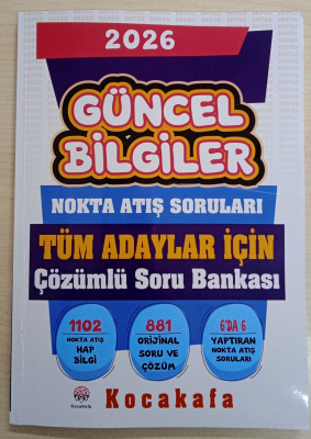 GÜNCEL BİLGİLER ve GENEL KÜLTÜR 2026 SORU BANKASI Kitabı