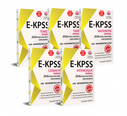 EKPSS Zihinsel Lise 2026 Baskı 5'Lİ KONU ANLATIMLI SORU BANKASI SETİ 