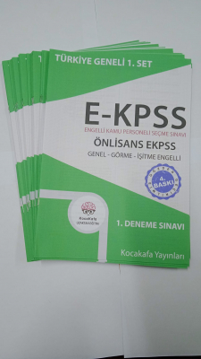 EKPSS Genel-Görme-İşitme ÖNLİSANS için 2026 Baskı 24'lü DENEME SINAVI SETİ