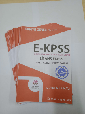 EKPSS GENEL-GÖRME-İŞİTME LİSANS 2026 Baskı  24'lü DENEME SINAVI SETİMİZ