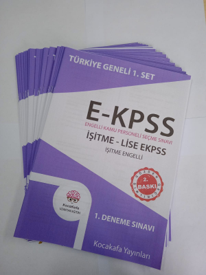 EKPSS İŞİTME-1(Doğuştan) LİSE 2026 Baskı 24'lü DENEME SINAVI Seti