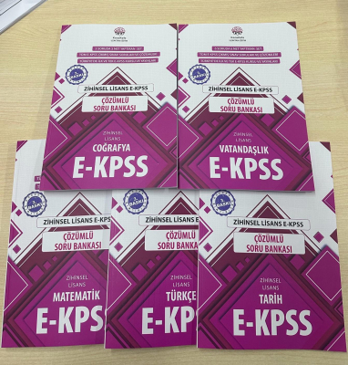EKPSS Zihinsel LİSANS 2026 Baskı 5'Lİ ÇÖZÜMLÜ  SORU BANKASI SETİ