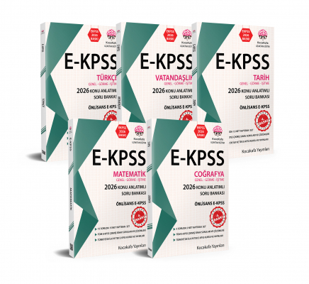 EKPSS Genel-Görme-İşitme ÖNLİSANS için 2026 Baskı 5'li KONU ANLATIMLI SORU BANKASI SETİ