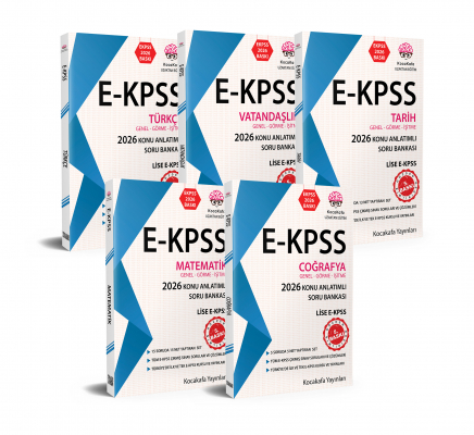 EKPSS Genel-Görme-İşitme Lise için 2026 Baskı 5'li KONU ANLATIMLI SORU BANKASI SETİ