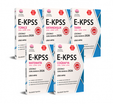 EKPSS Genel-Görme-İşitme Lise için 2026 Baskı 5'li ÇÖZÜMLÜ  SORU BANKASI SETİ