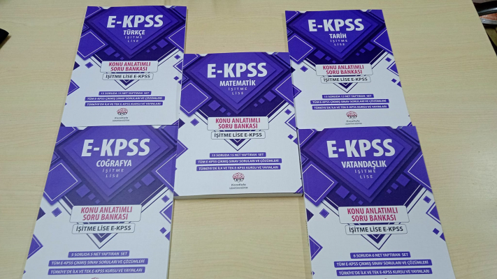 EKPSS İŞİTME - 1(Doğusan)  LİSE  2026 Baskı 5'Lİ KOONU ANLATIMLI SORU BANKASI SETİ
