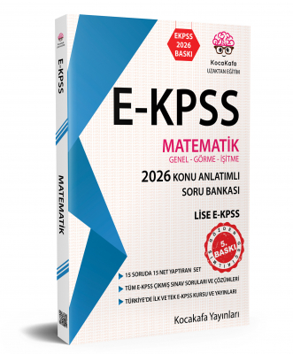 EKPSS Genel-Görme-İşitme LİSE 2026 BASKI MATEMATİK KONU ANLATIMLI ÇÖZÜMLÜ SORU BANKASI KİTABI