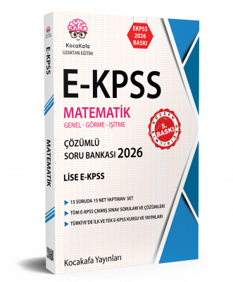 EKPSS Genel-Görme-İşitme LİSE 2026 BASKI MATEMATİK ÇÖZÜMLÜ SORU BANKASI KİTABI
