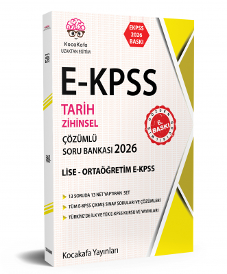 Ekpss Zihinsel Lise 2026 baskı Tarih Çözümlü Soru Bankası