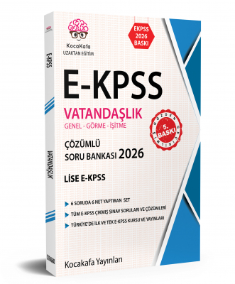 Ekpss Genel-Görme-İşitme  Lise 2026 baskı Vatandaşlık Çözümlü Soru Bankası