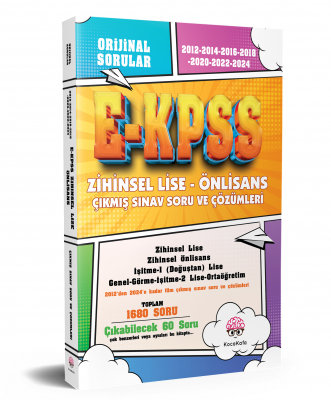 Zihinsel Lise-Önlisans Ekpss 2012-2024 Çıkmış Sınav Soru ve Çözümleri