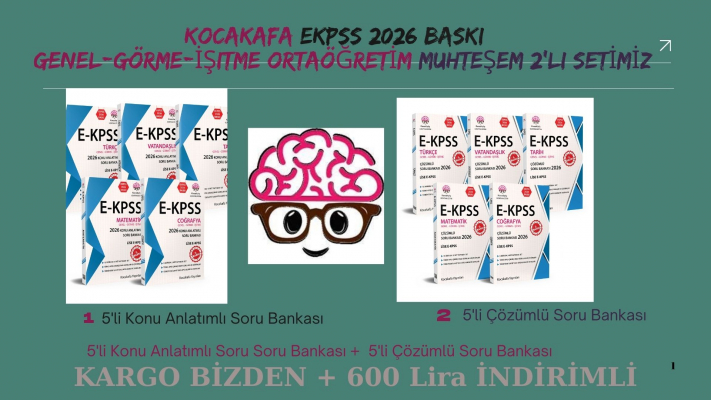 Ortaöğretim  Genel-Görme-İşitme2  2'li Set- 5'li Konu Anlatım + 5'li Çözümlü Soru Bankası 