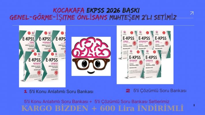Önlisans 2'li Set - 5'li Konu + 5'li Çözümlü Soru - Genel-Görme-İşitme 2 