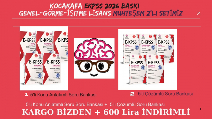 Lisans - 5'li Konıu + 5'li Çözümlü Soru -Genel-Görme-İşitme 2 