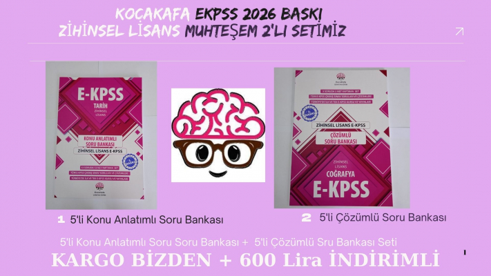 Zihinsel Lisans - 5'li Konu Anlatım + 5'li Çözümlü Soru Bankası Setleri