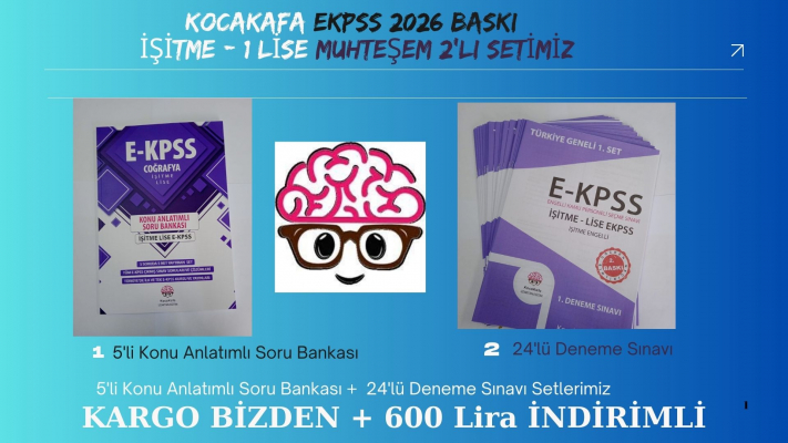 İşitme 1 (Doğustan) Lise - 5'li Konu + 24'lü Deneme Sınavı Setlerimiz